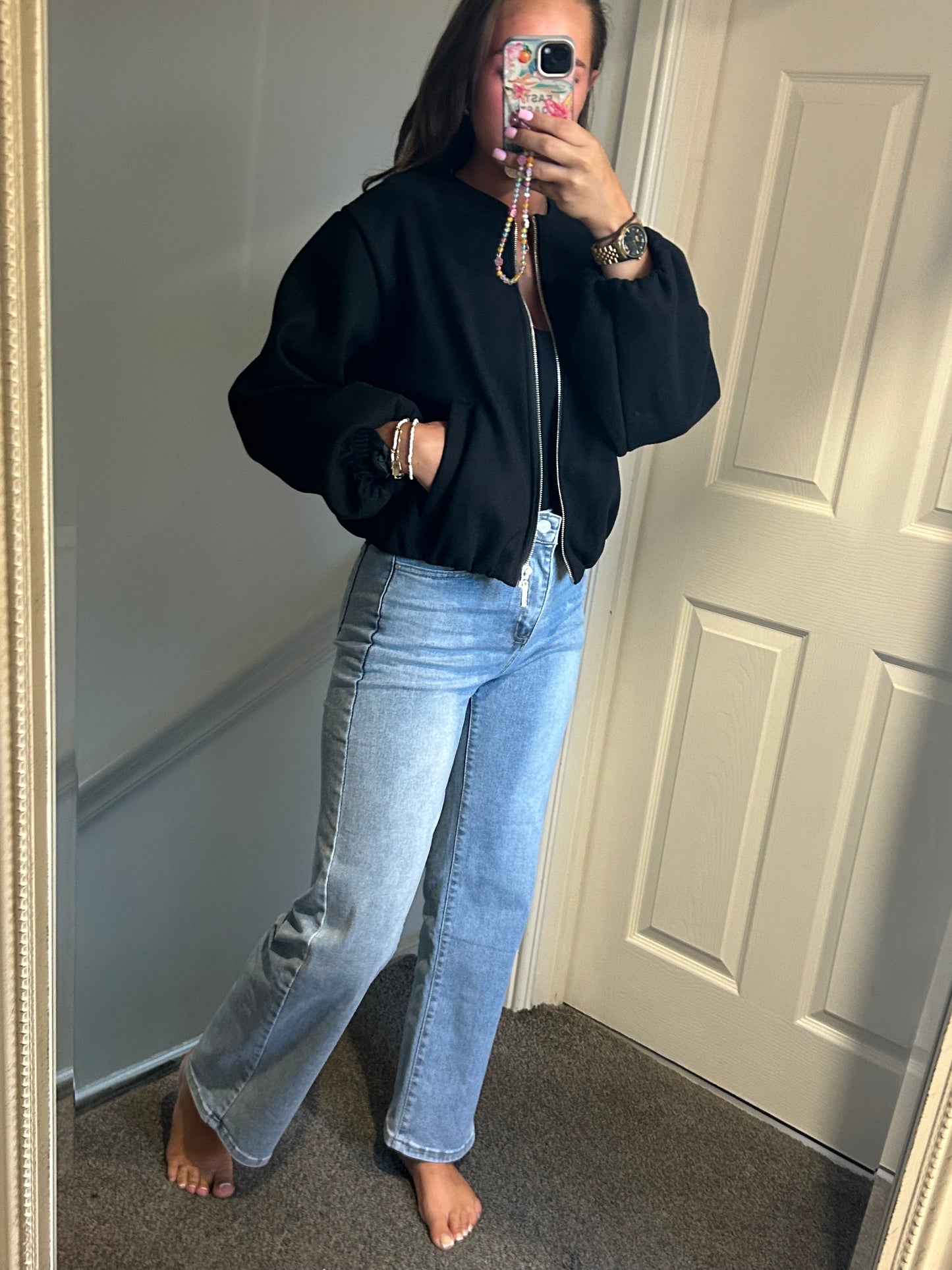 Zip up soft bomber jackets