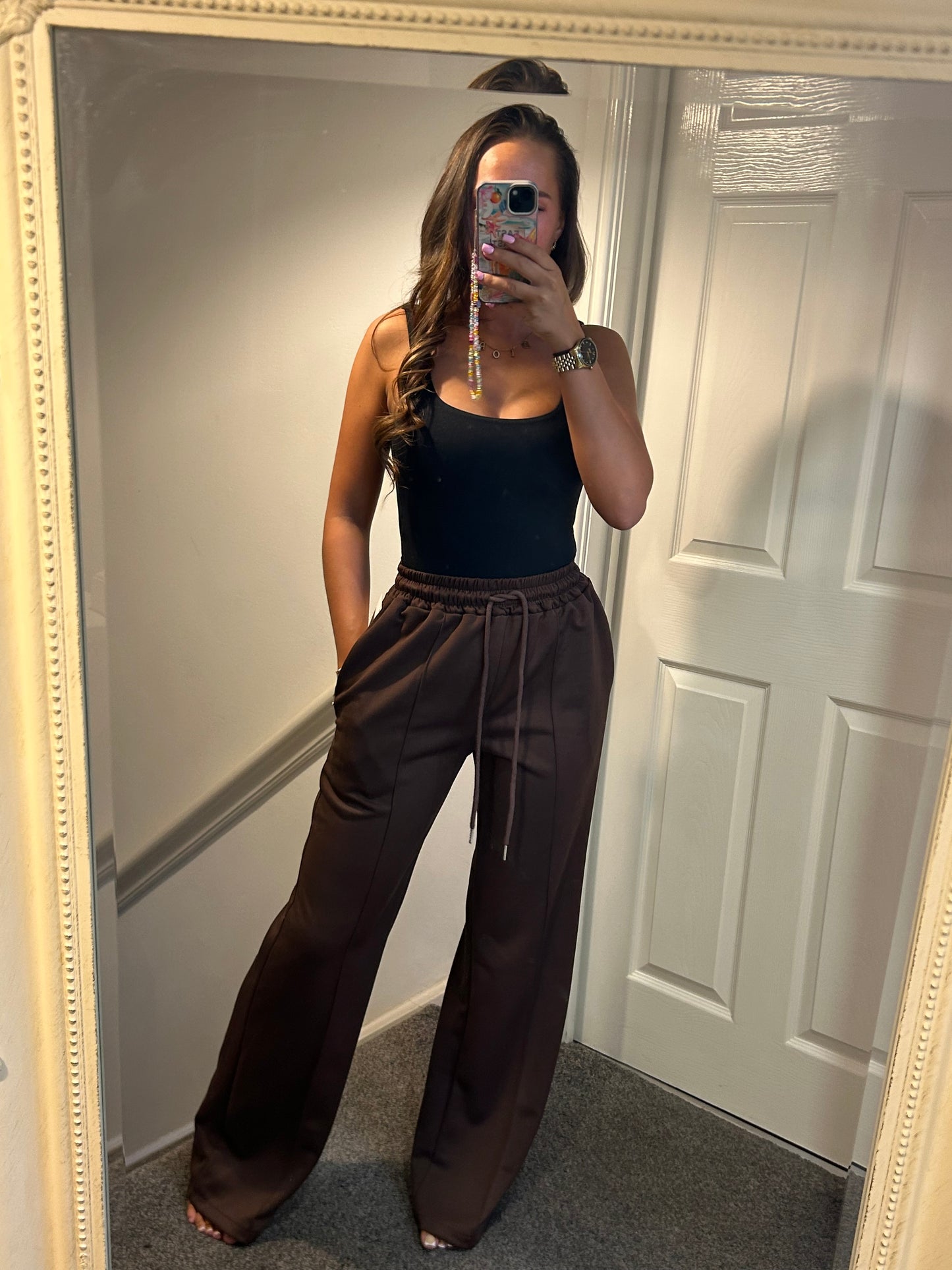 Wide leg trousers