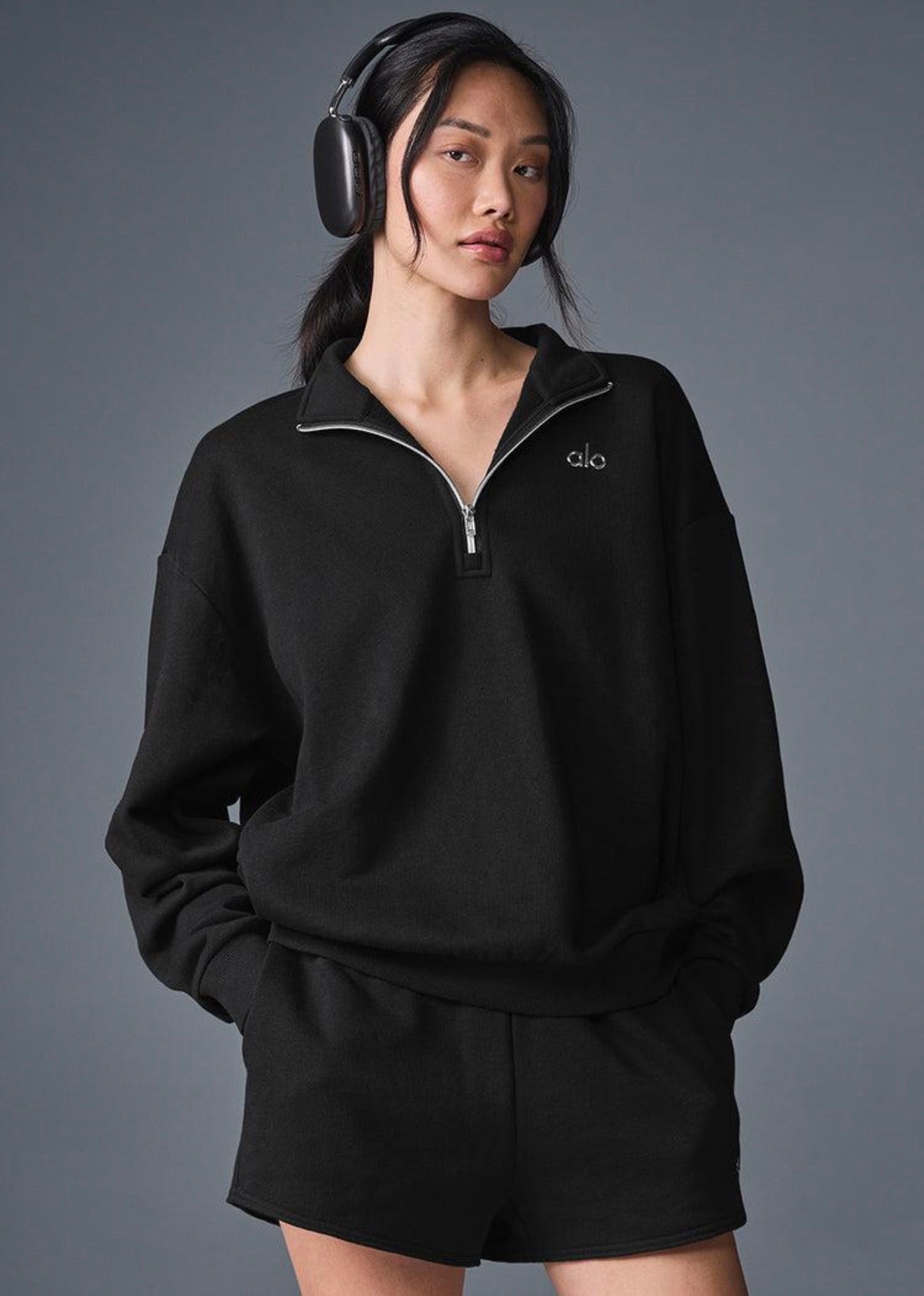 Quarter zip yoga jackets