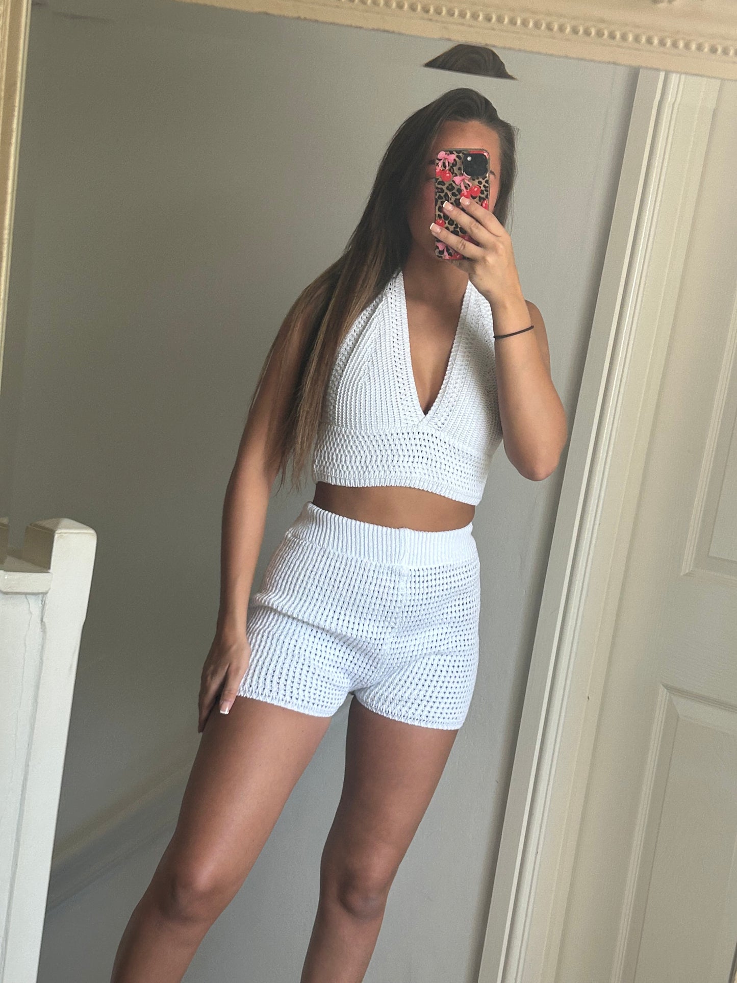 Crochet halter neck co ords