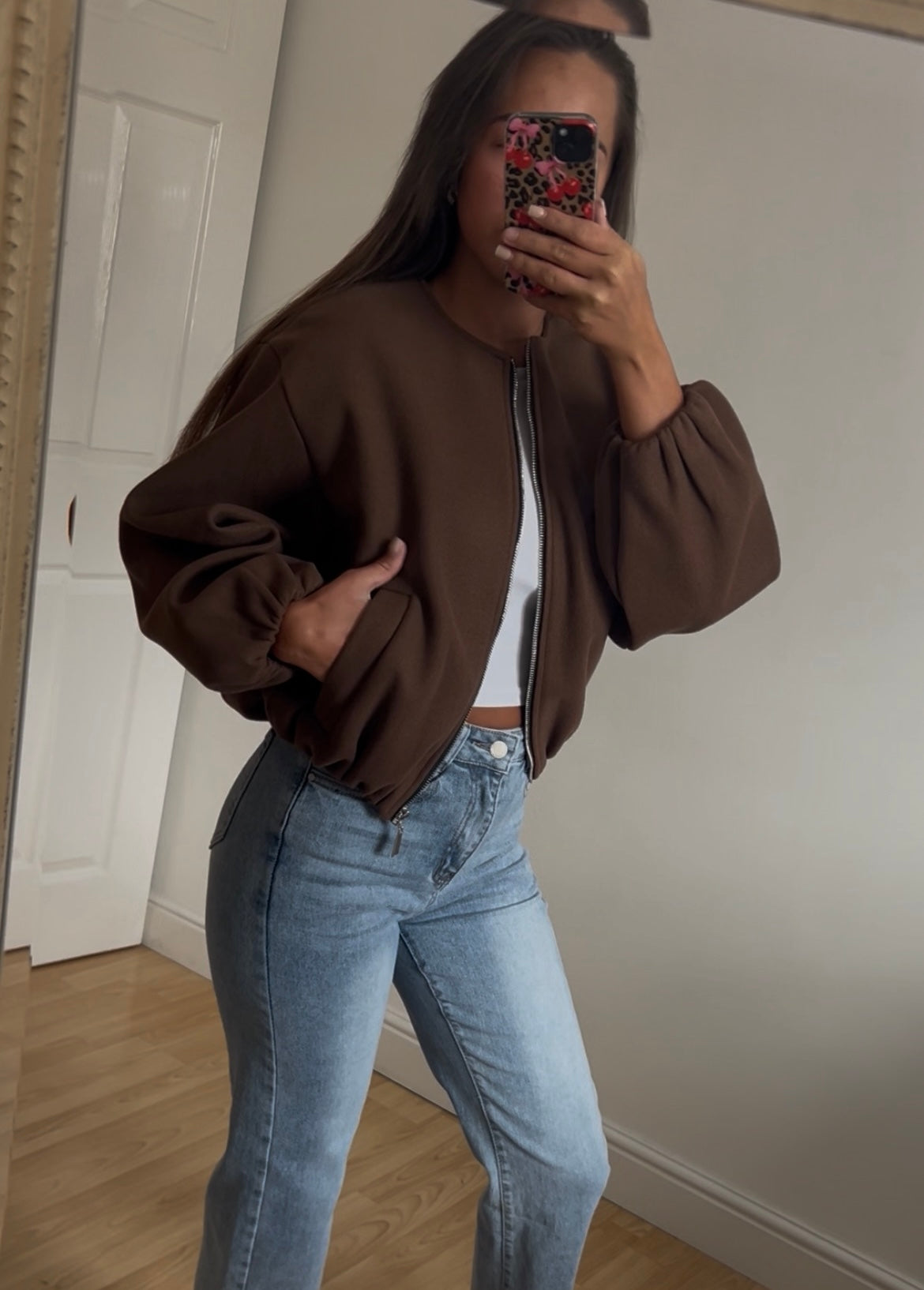 Zip up soft bomber jackets