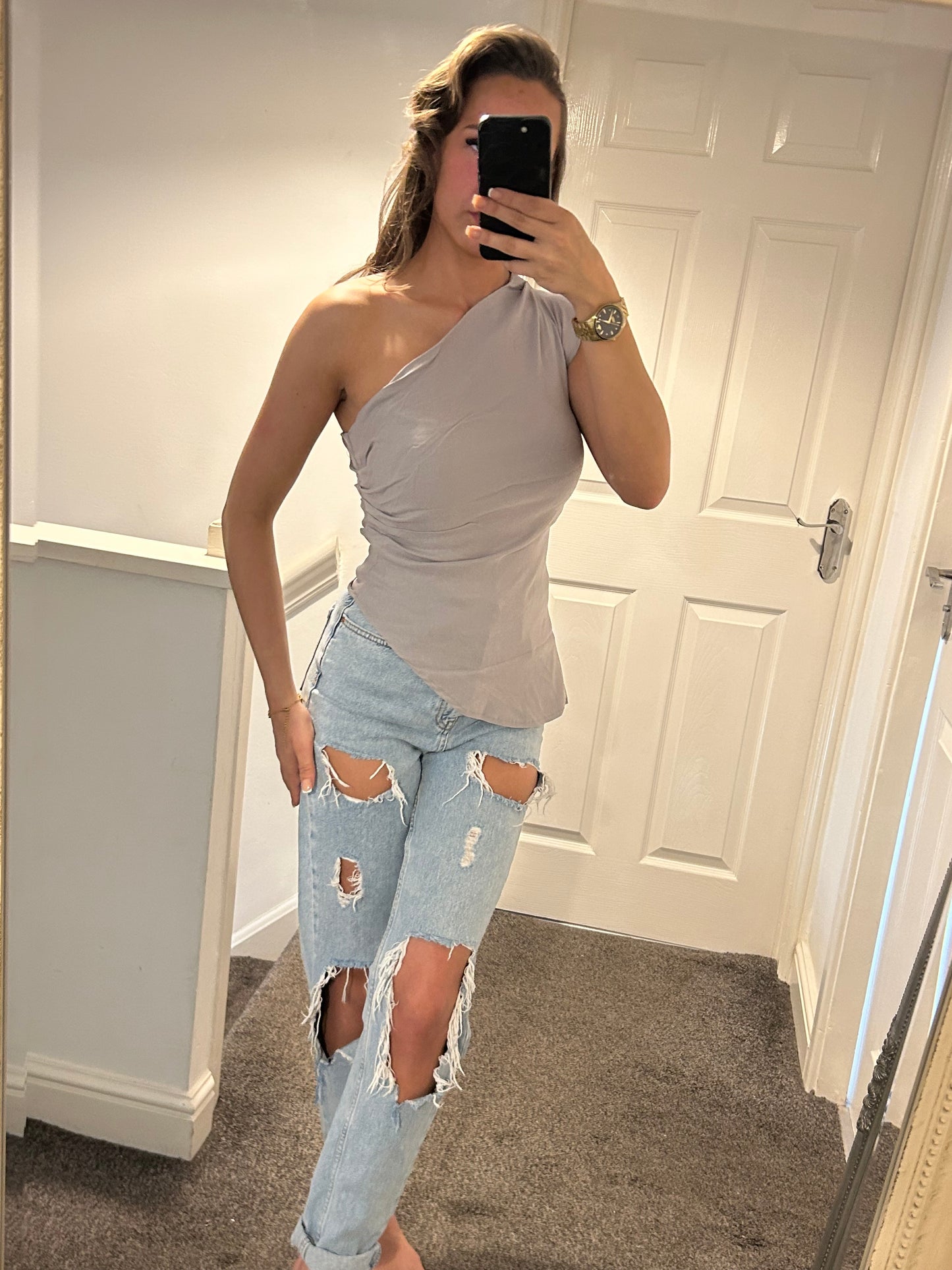 One shoulder t-shirt
