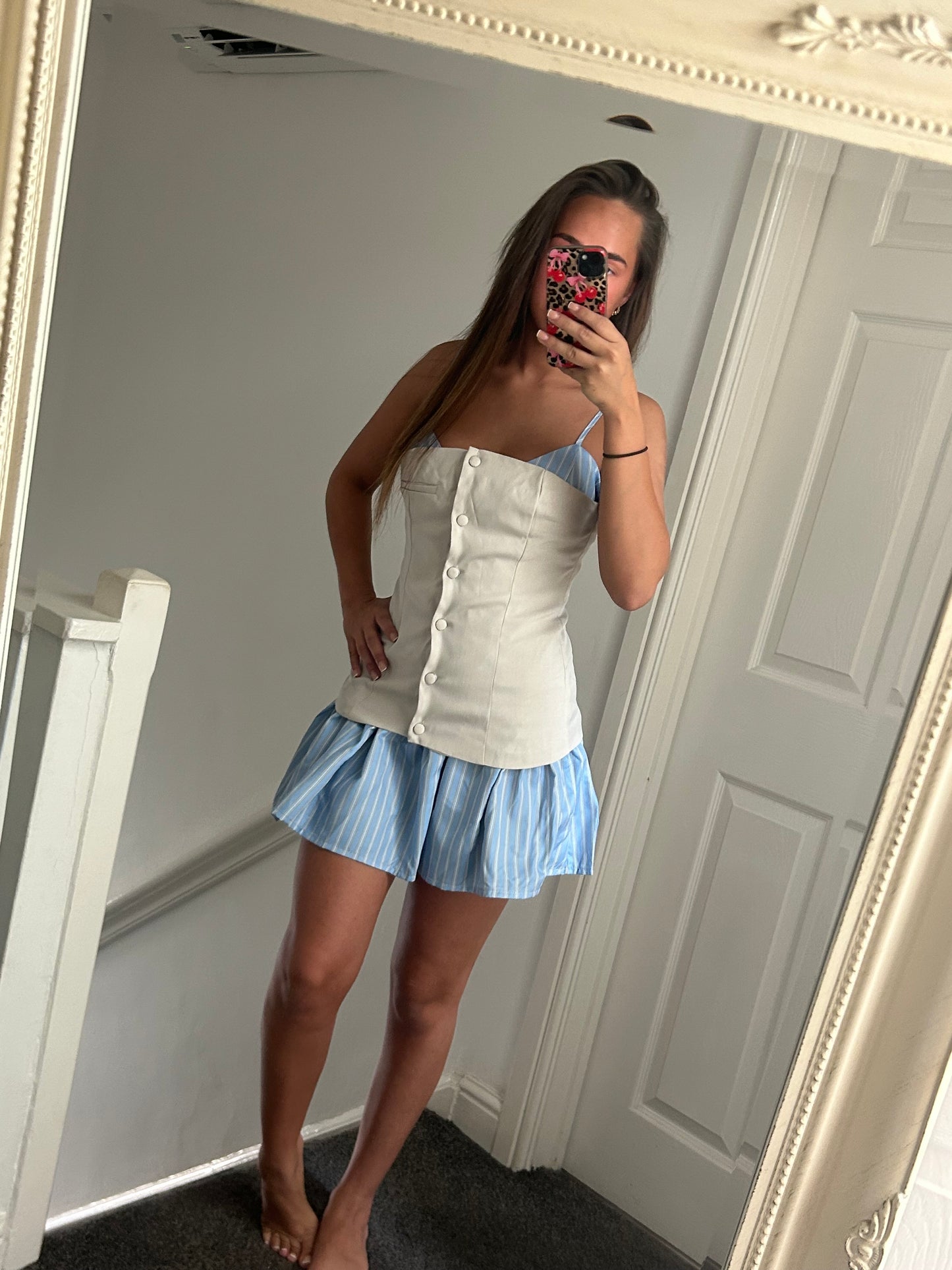 Stripped mini dress