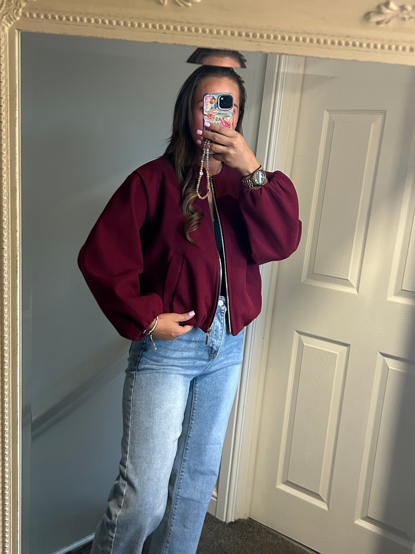 Zip up soft bomber jackets