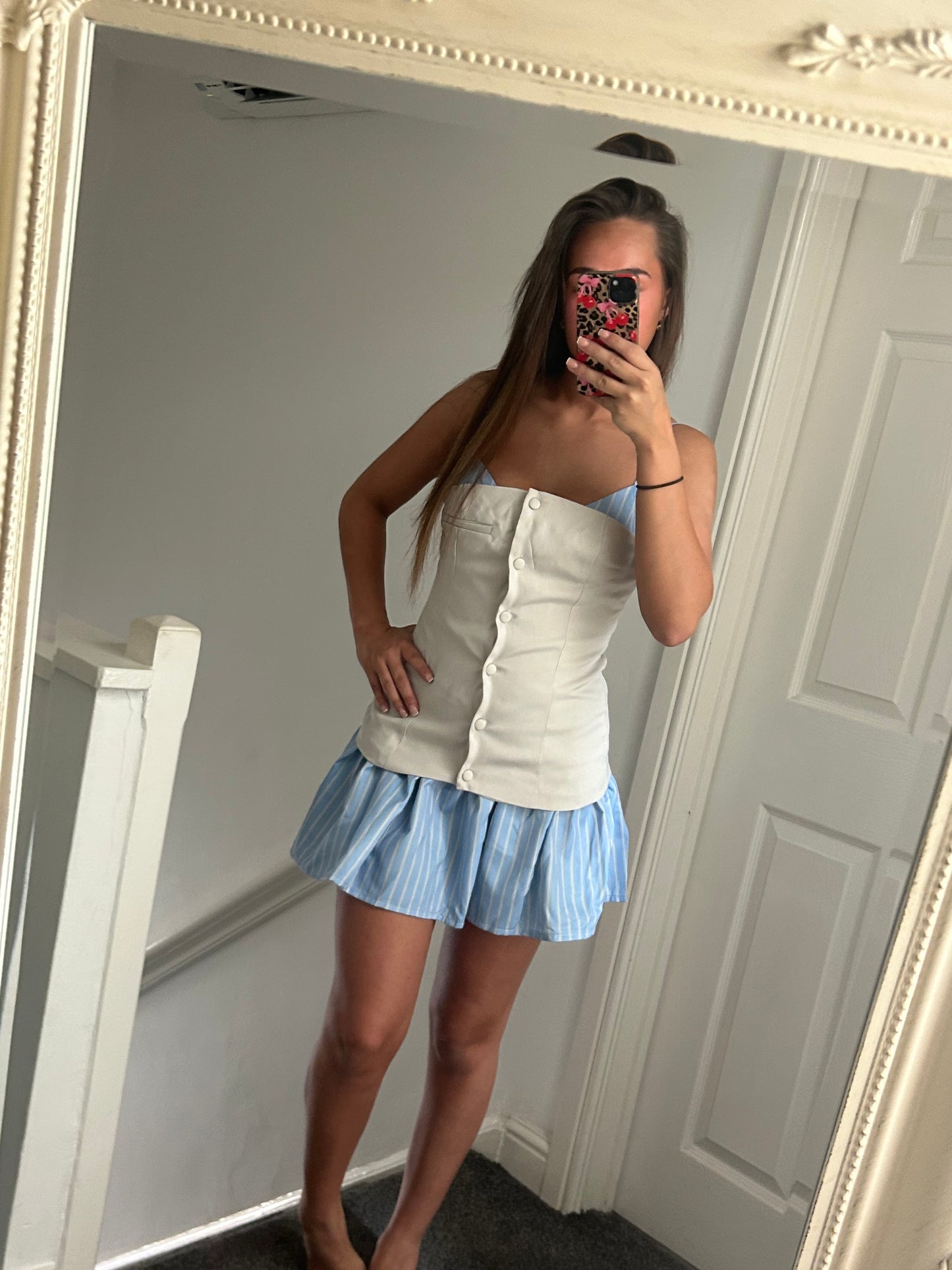 Stripped mini dress