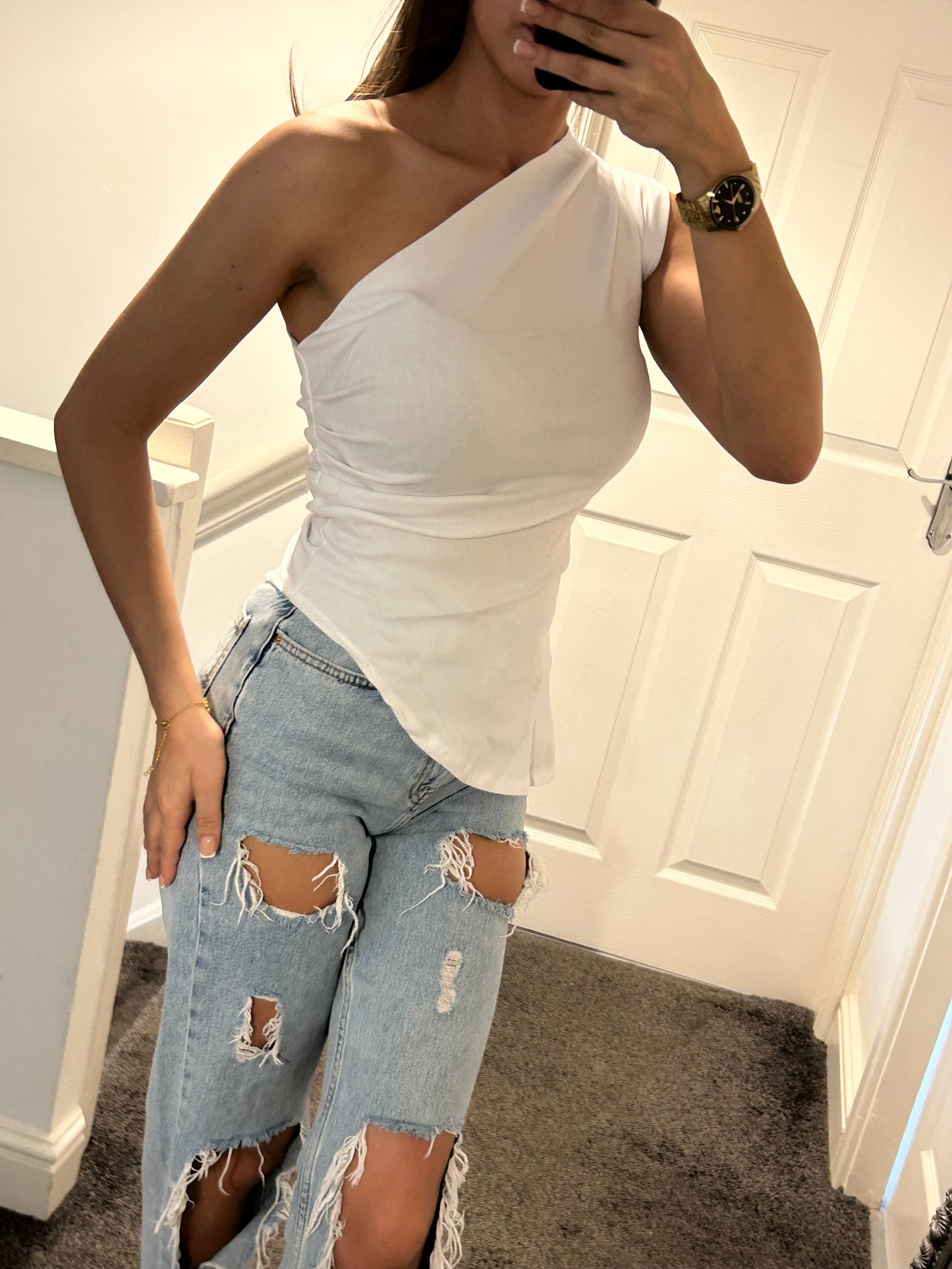 One shoulder t-shirt