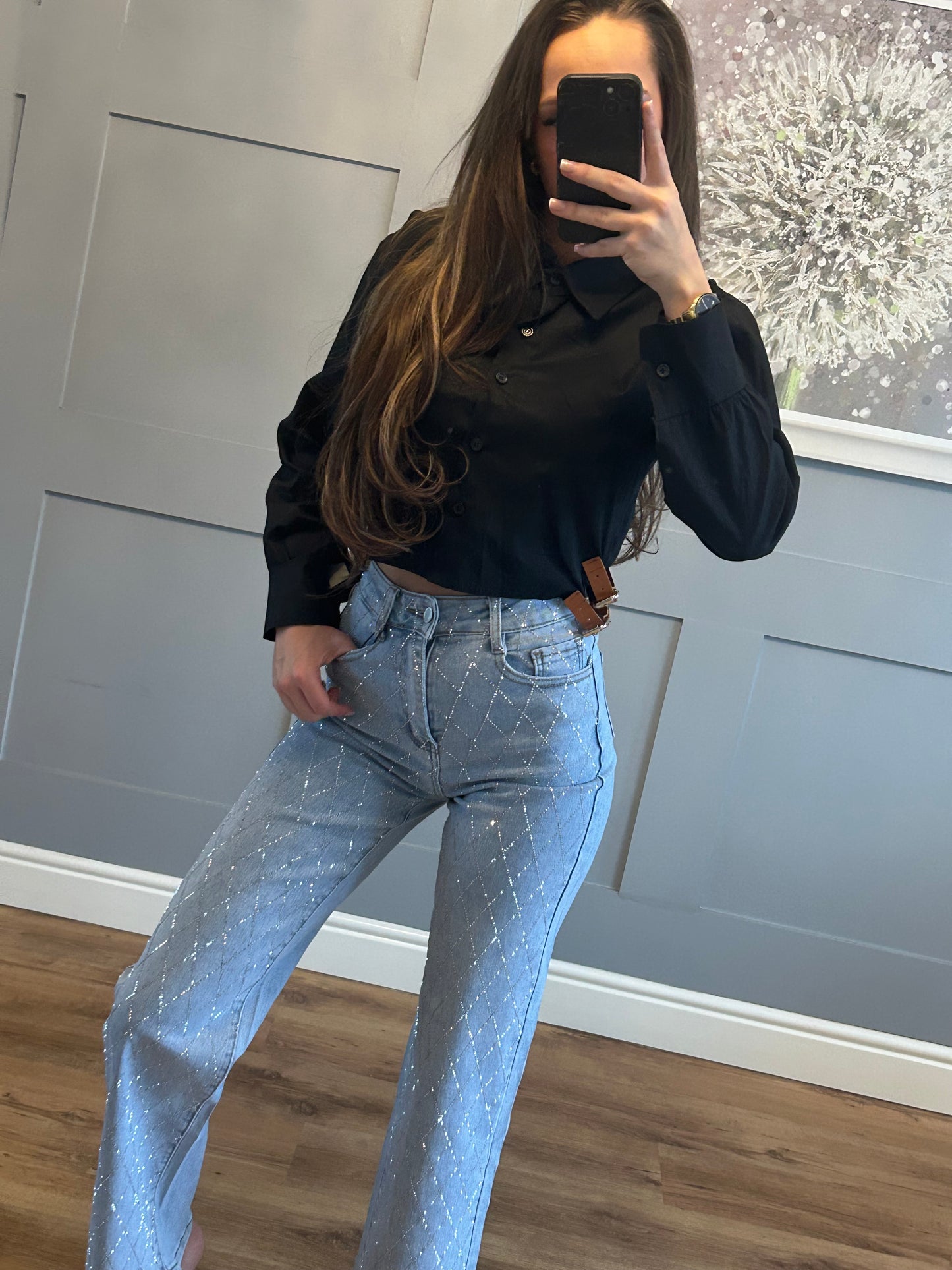 Belted shirt