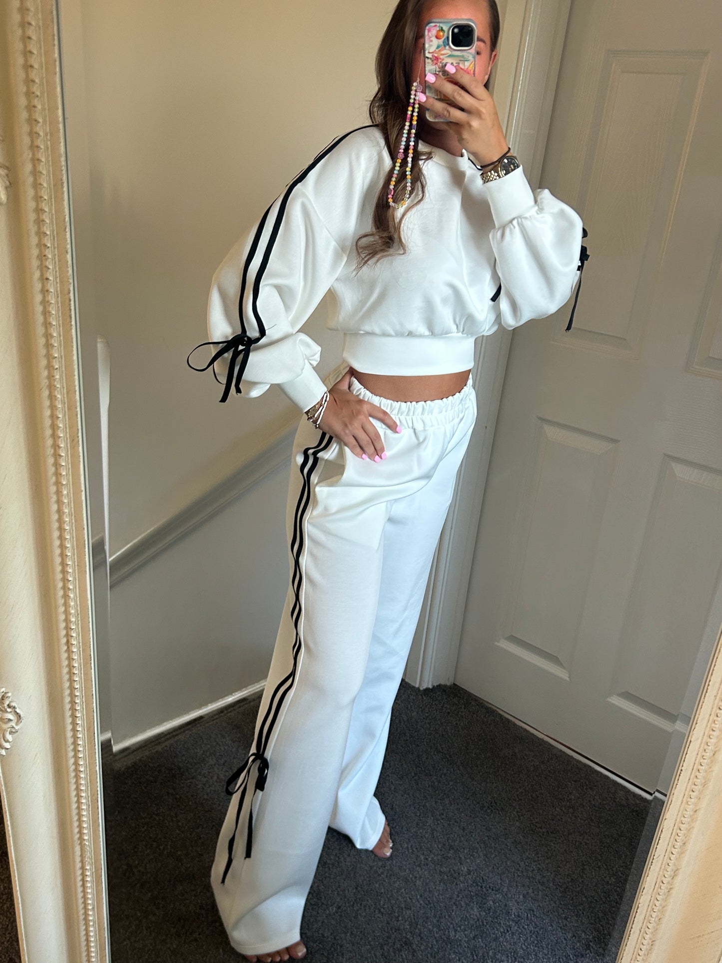 Bow detail tracksuit