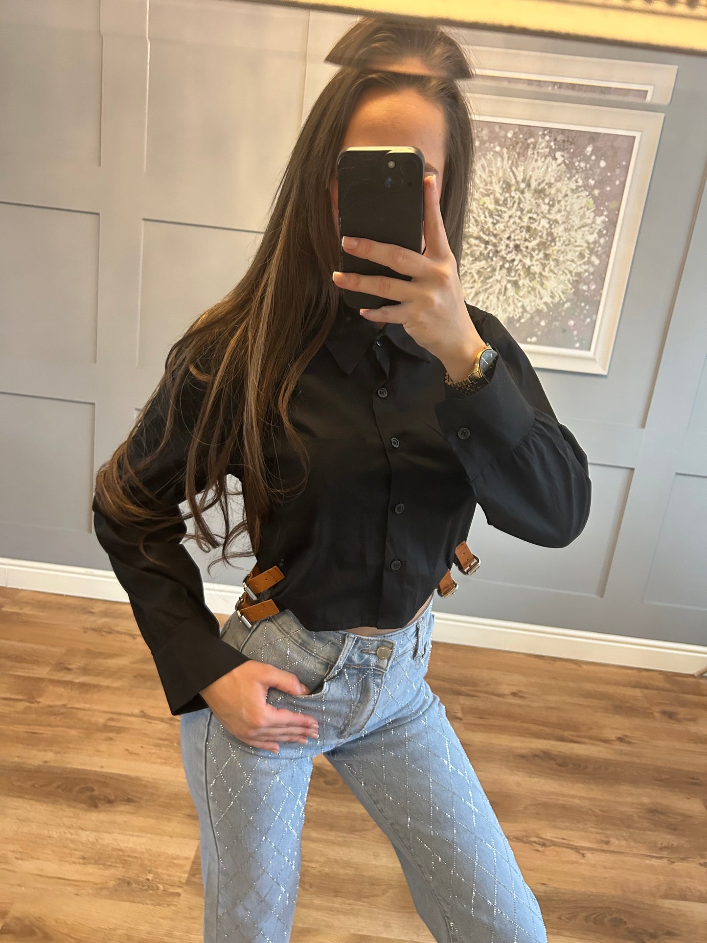 Belted shirt