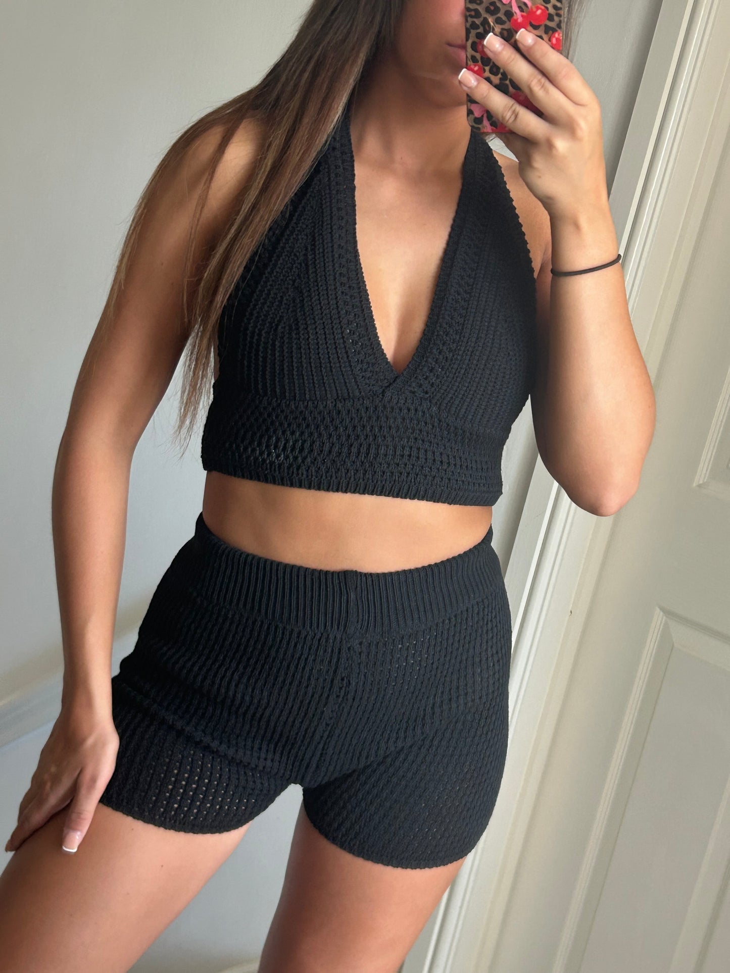 Crochet halter neck co ords