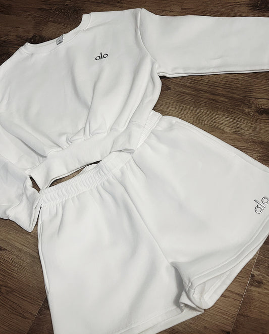 White & silver co ord