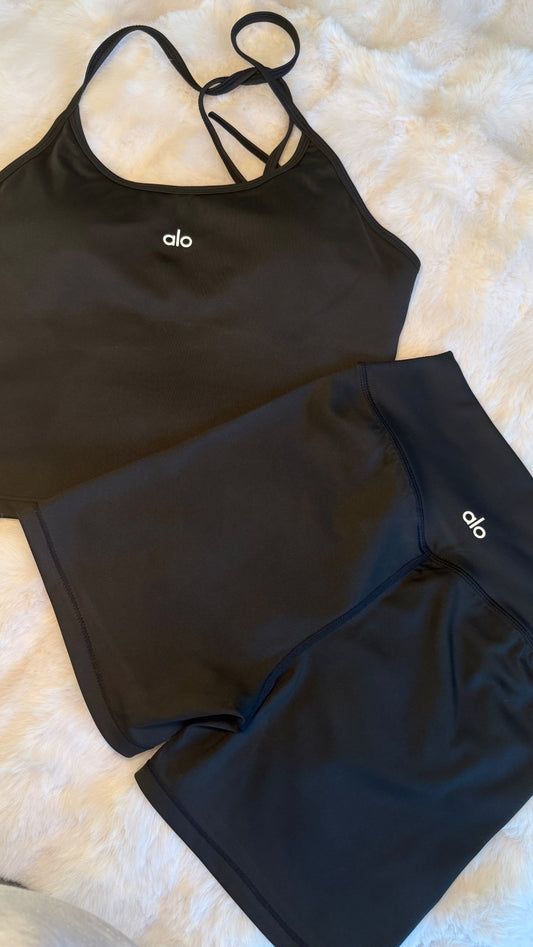 Black yoga set