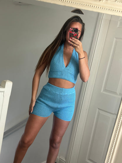 Crochet halter neck co ords
