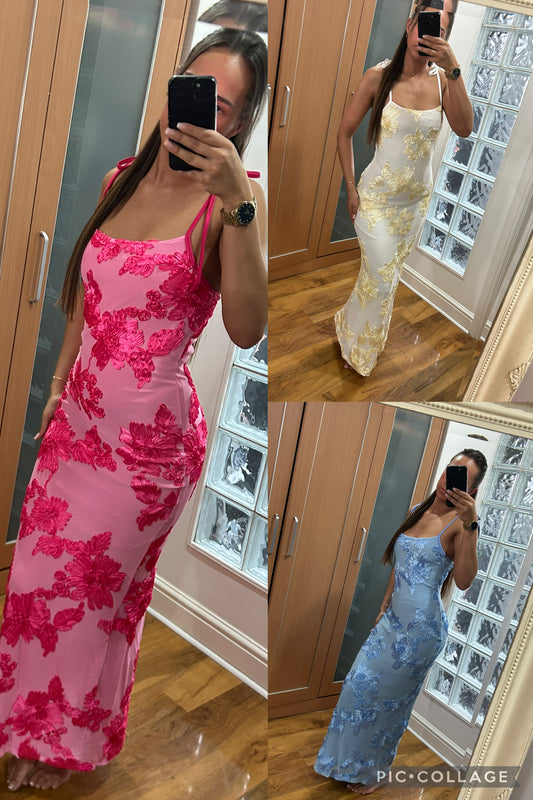 Flower maxi dress