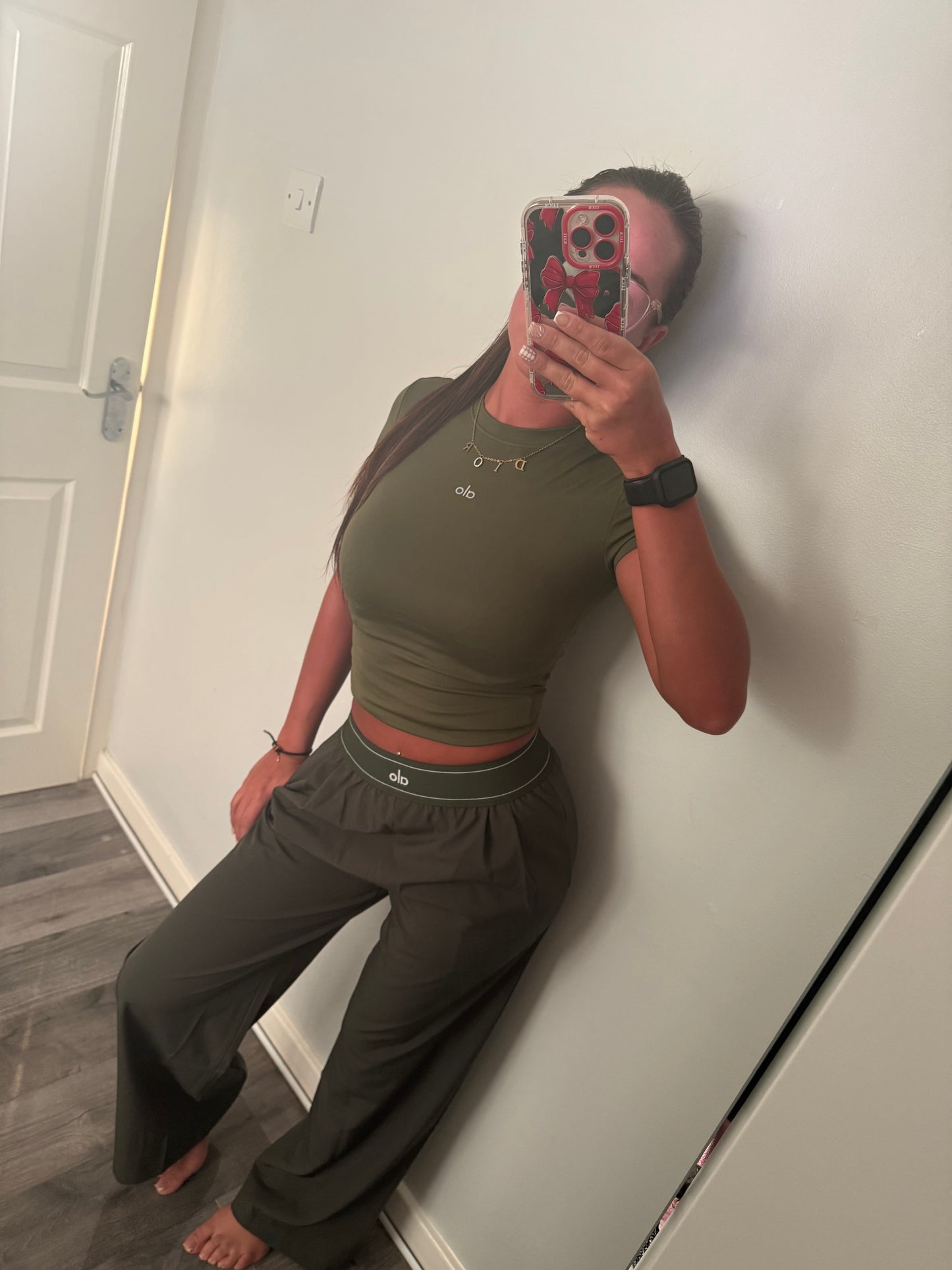 Straight leg yoga trousers