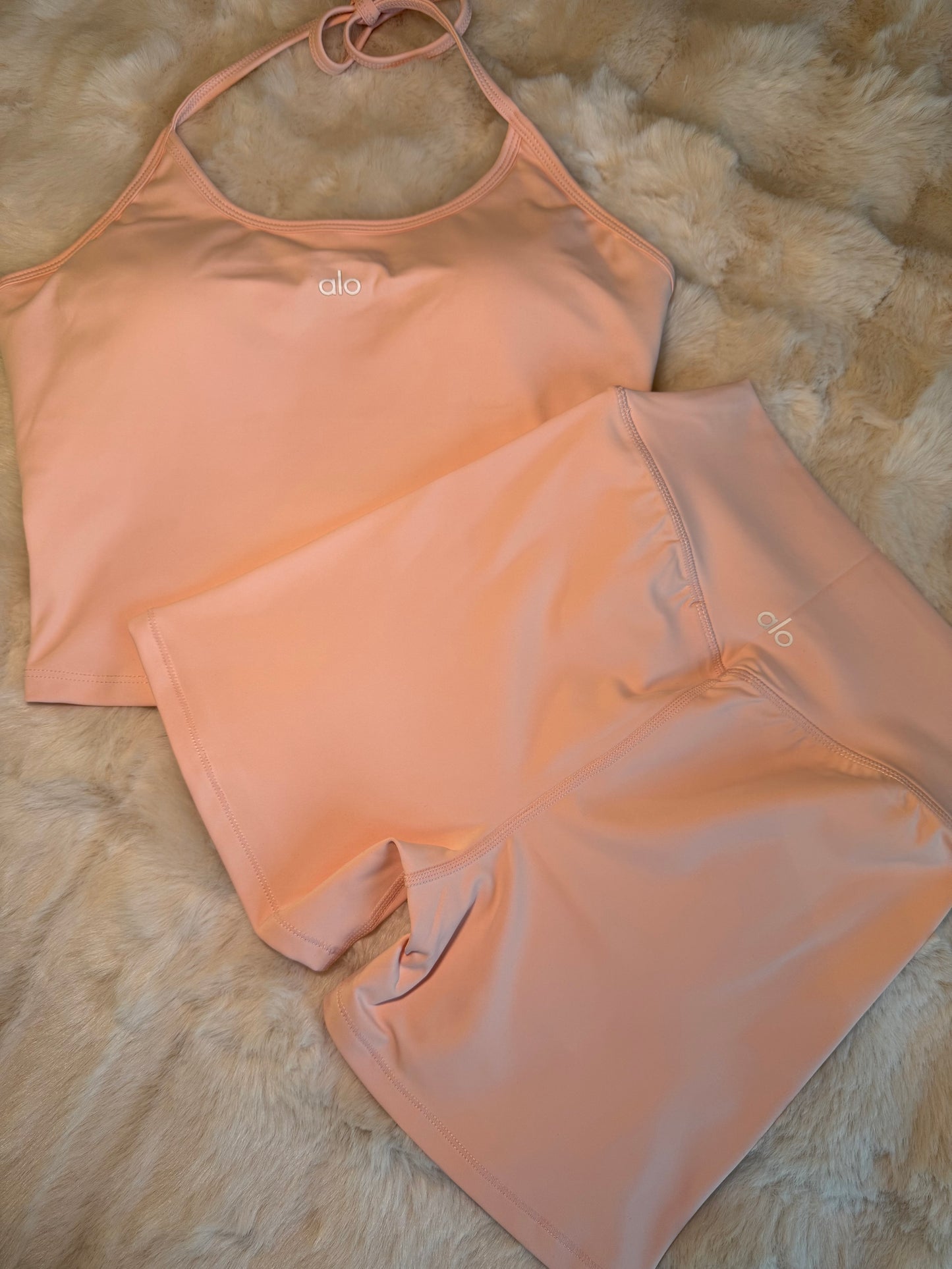 Blush pink yoga set