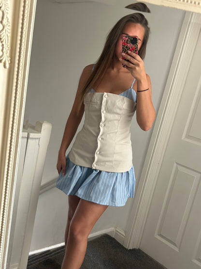 Stripped mini dress