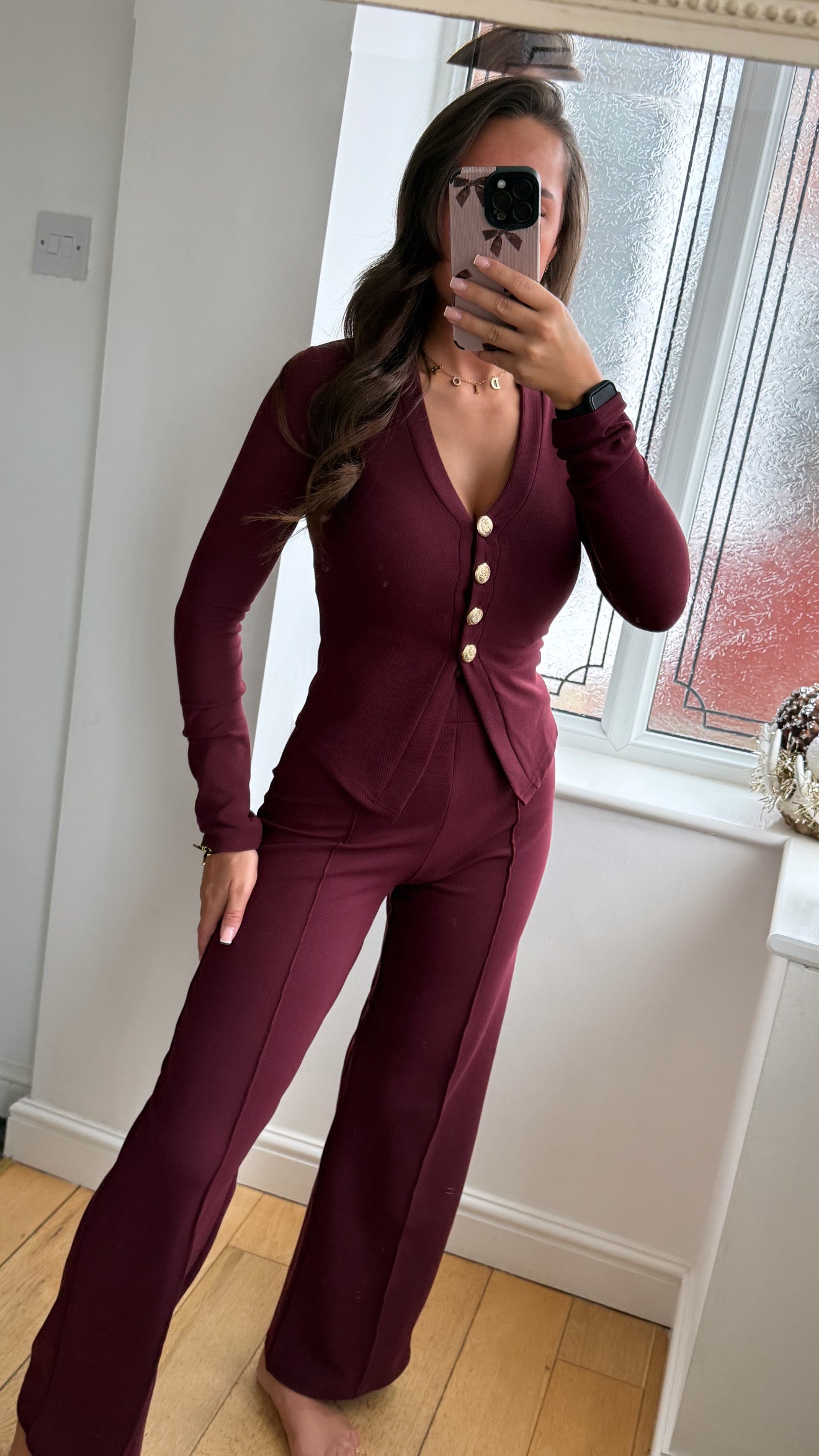 Burgundy Co ord
