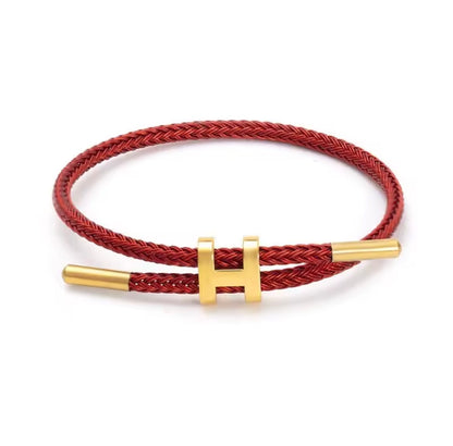 H rope bracelet