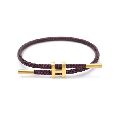 H rope bracelet