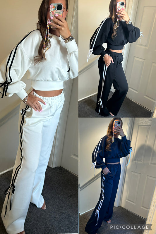 Bow detail tracksuit