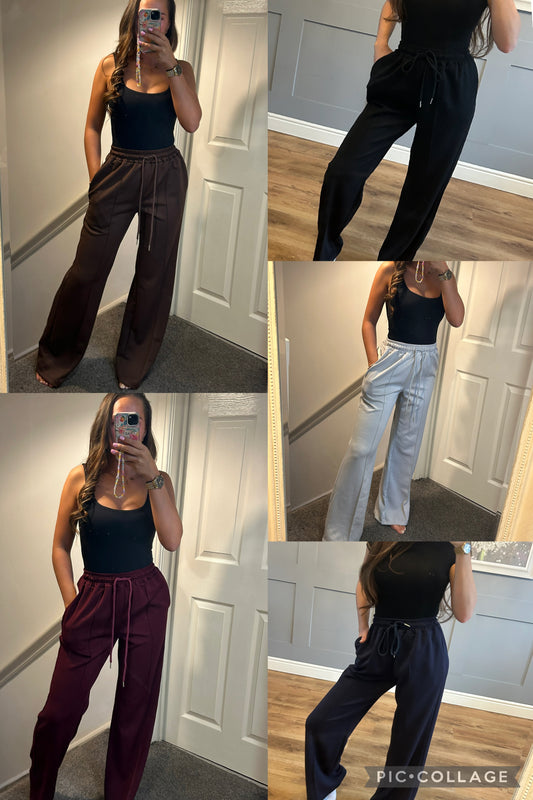 Wide leg trousers