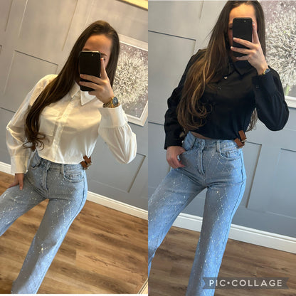 Belted shirt