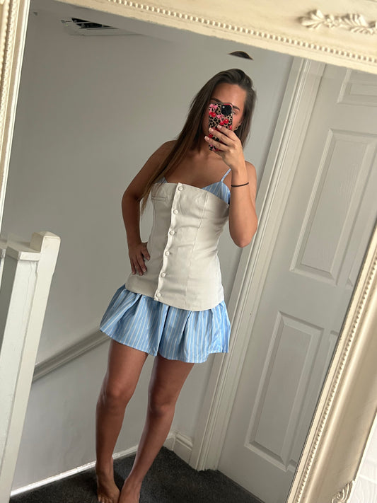 Stripped mini dress